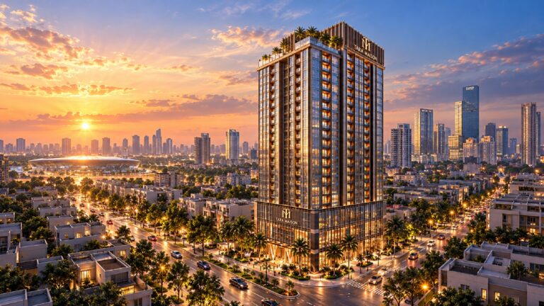 Thành phố hoàng hôn bên Tara Maison